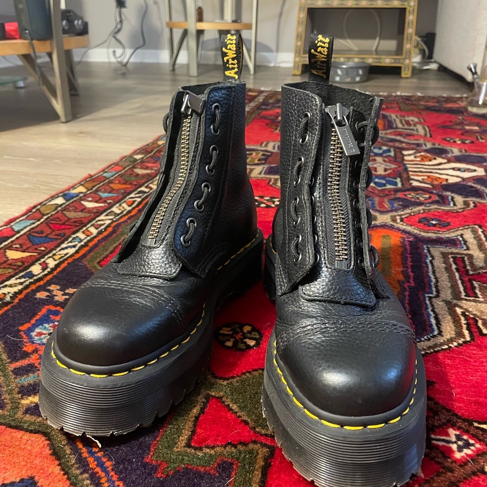 SOLD sorry!! Dr. Martens SINCLAIR Black Leather Platform Boots
